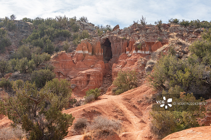 全彩色图像，探索帕洛杜罗峡谷的大洞穴图片素材