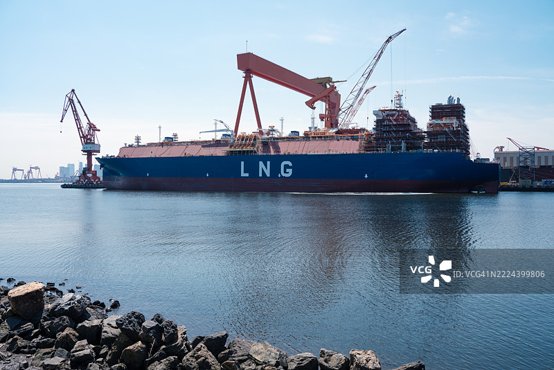 液化天然气船厂图片素材