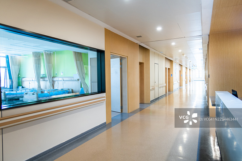 医院病房外的走廊图片素材