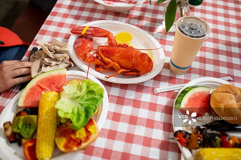 经典龙虾烹饪餐图片素材