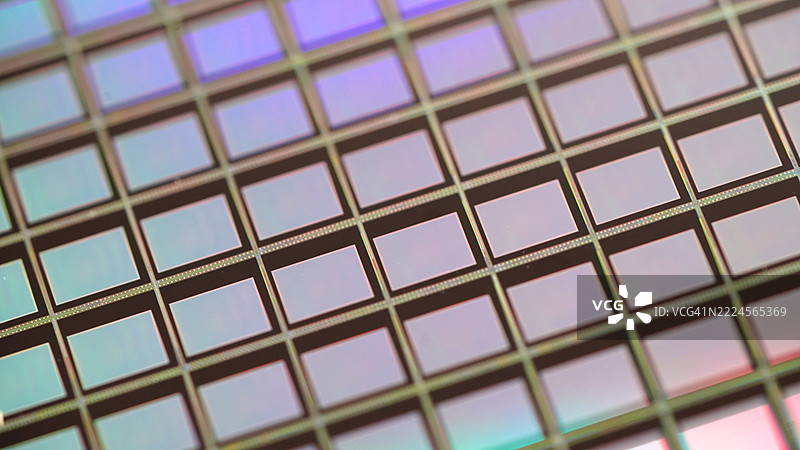 半导体晶圆特写图片素材