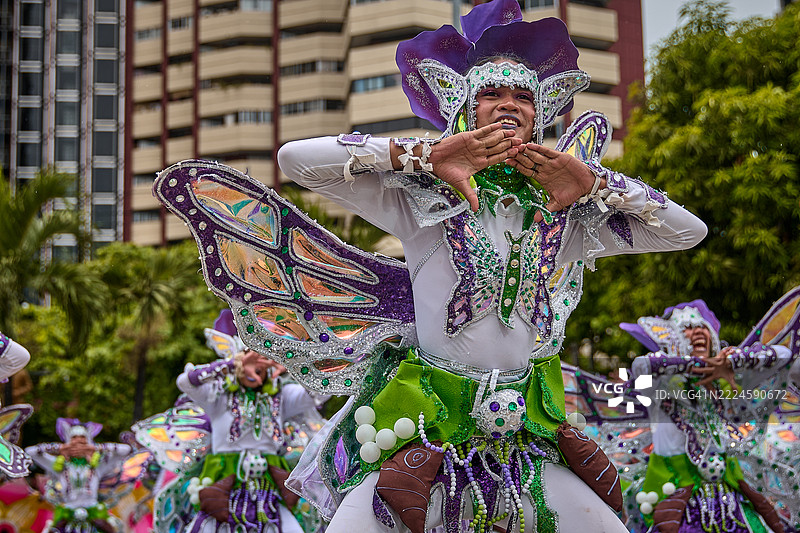 帕鲁帕罗节的舞者。图片素材