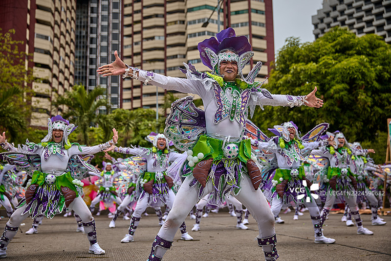 帕鲁帕罗节的舞者。图片素材