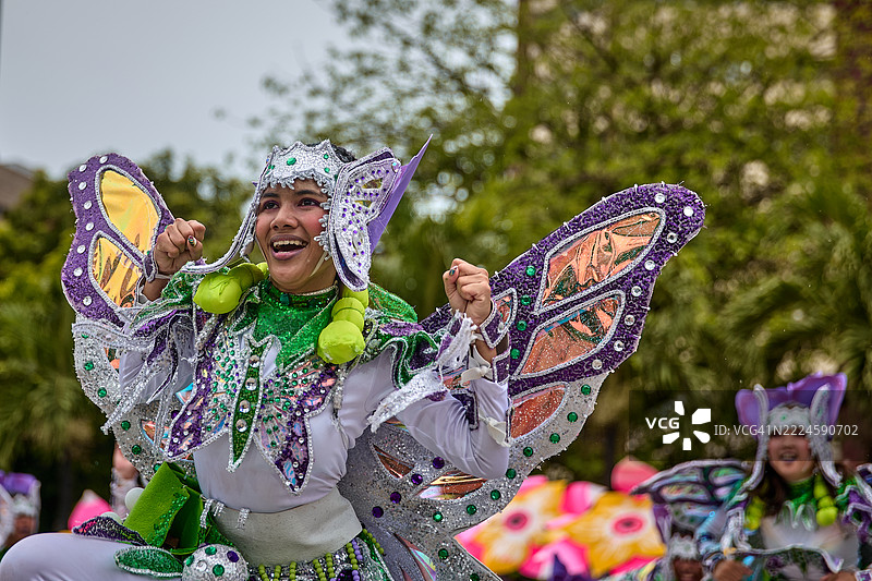 帕鲁帕罗节的舞者。图片素材