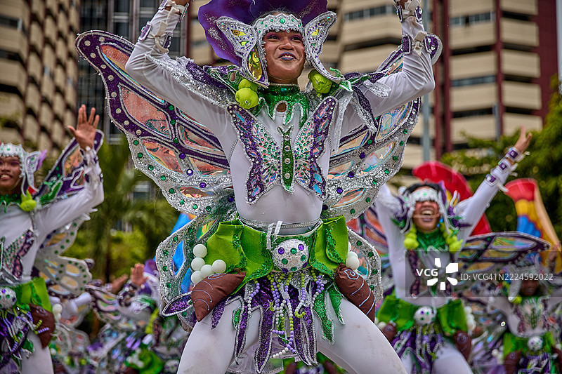 帕鲁帕罗节的舞者。图片素材