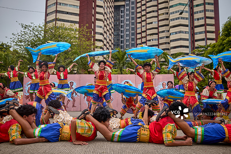 帕西达耀节的奥罗拉舞者。图片素材