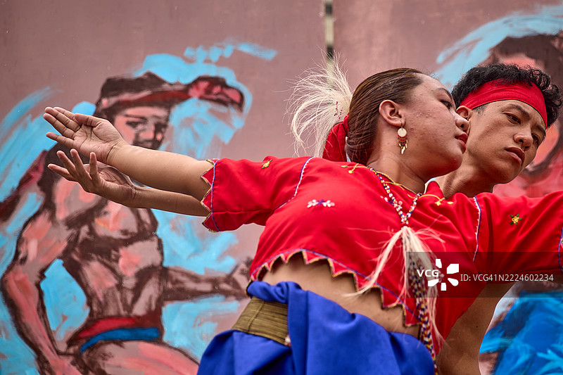 帕西达耀节的奥罗拉舞者。图片素材