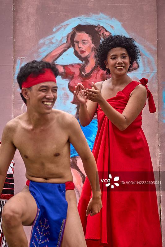 帕西达耀节的奥罗拉舞者。图片素材