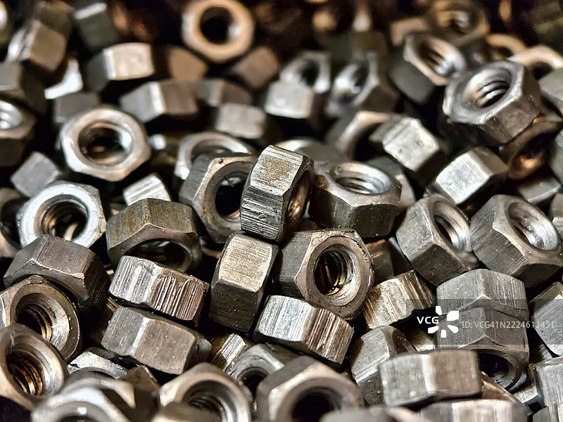 六角螺母特写高分辨率图像图片素材