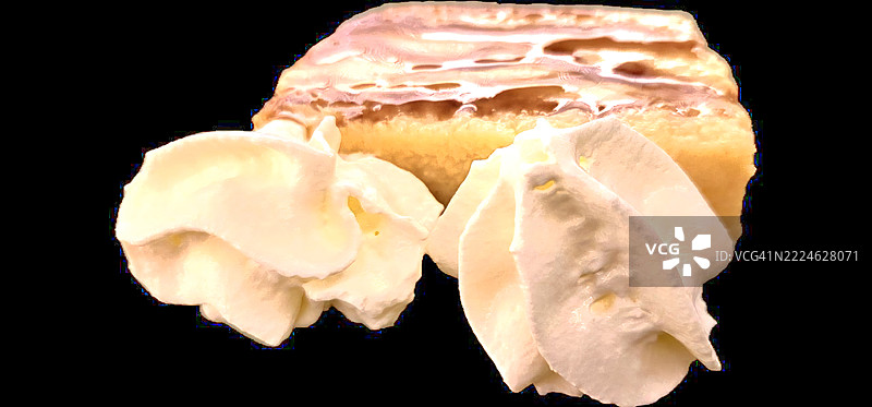 奶油布丁甜点图片素材