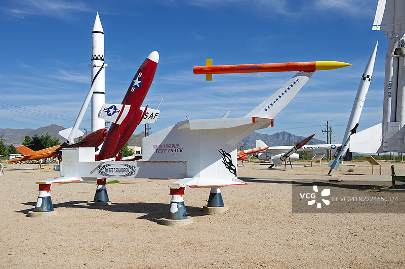 美国白沙导弹试验场的导弹图片素材