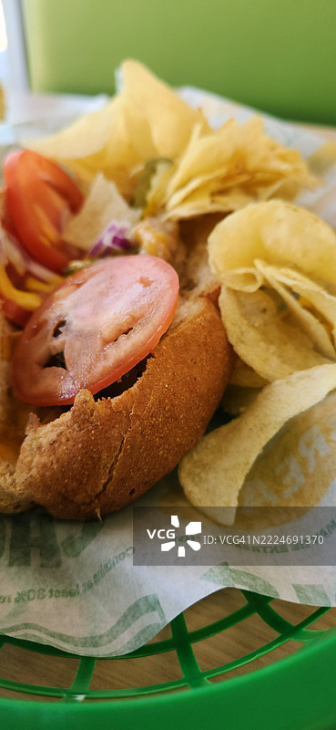餐盘上食物的特写，佛罗里达州塞米诺尔县，美国图片素材