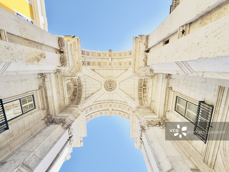 里斯本的阿尔科达鲁阿奥古斯塔，是这座城市最具标志性的地标之一图片素材