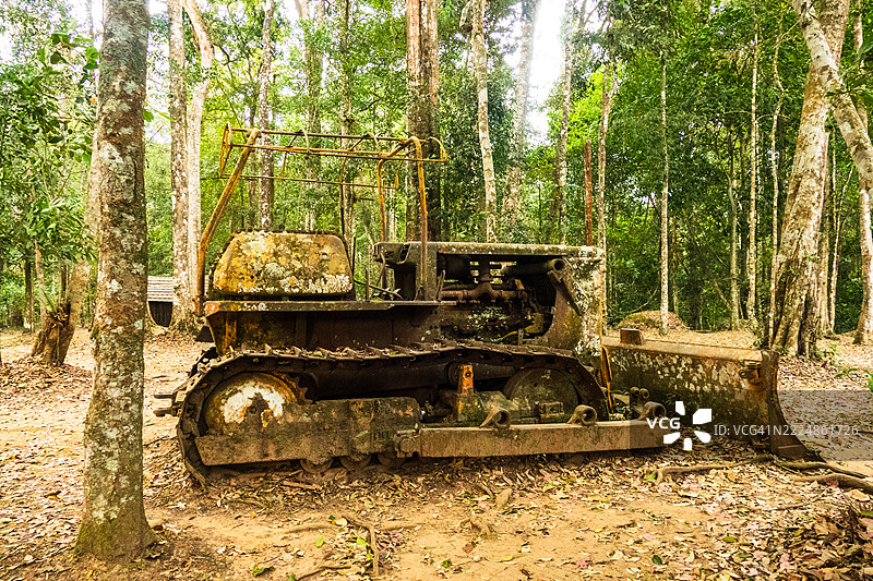 老式拖拉机图片素材