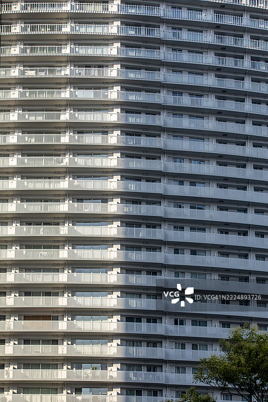 港未来的高层住宅建筑图片素材