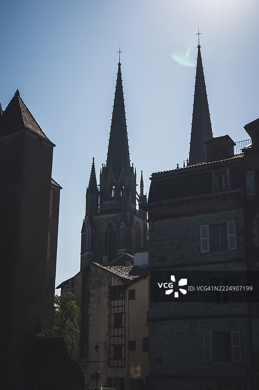 巴约讷大教堂街景图片素材