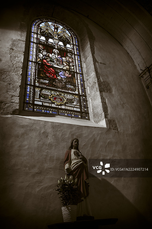 圣文森特教堂雕像细节图片素材