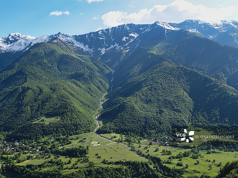 格鲁吉亚的高加索山脉图片素材