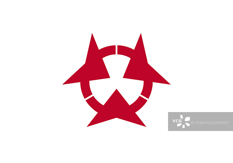 日本大分县的旗帜图片素材