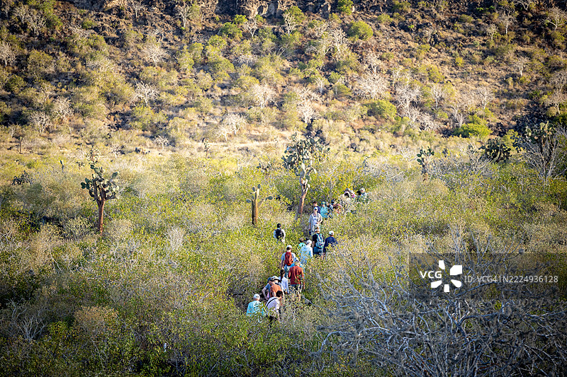 前往加拉帕戈斯的旅行者图片素材