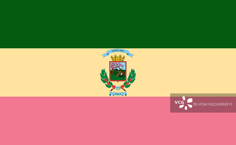 哥斯达黎加圣何塞省圣安娜的旗帜图片素材