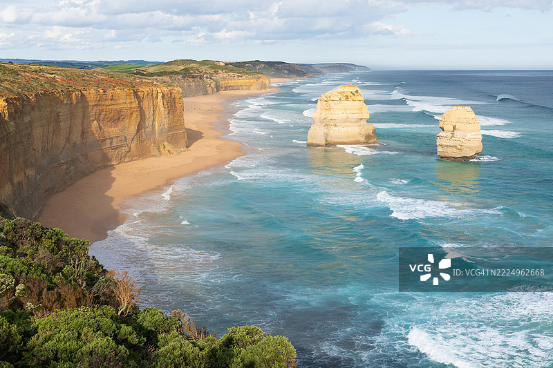 十二使徒岩。大洋路。维多利亚州。澳大利亚。图片素材
