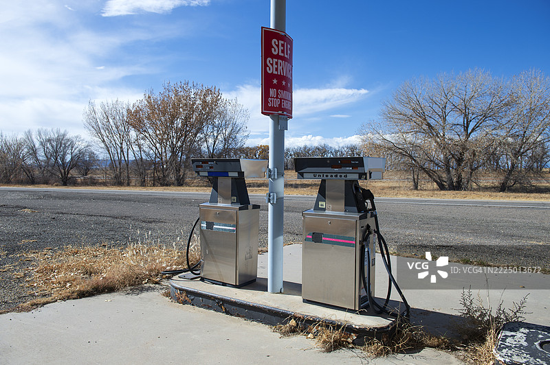斯普林格的废弃加油站图片素材