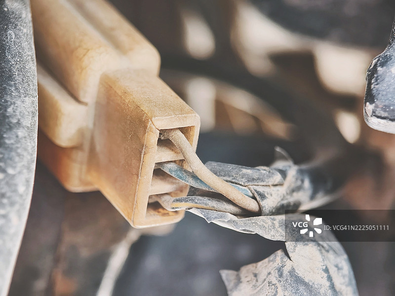 电气连接器特写图片素材