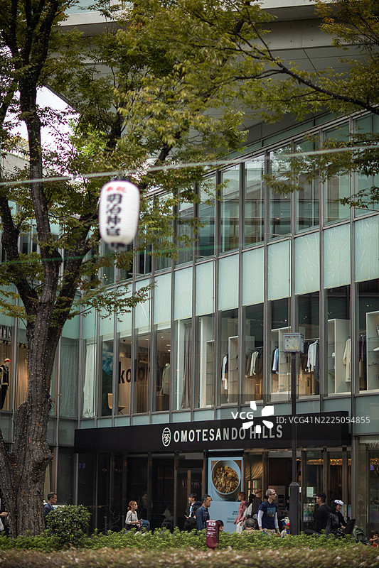 十月的东京表参道氛围图片素材