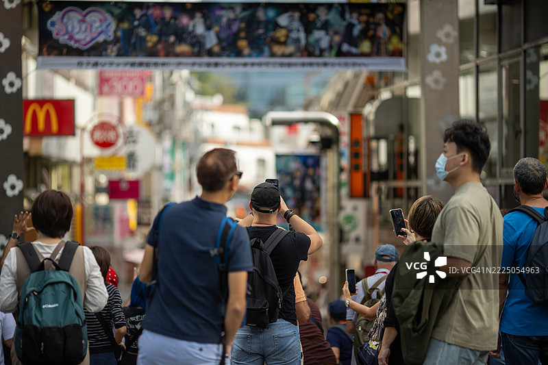 原宿竹下通的购物者图片素材