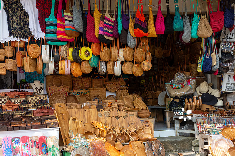 乌布的纪念品商店图片素材