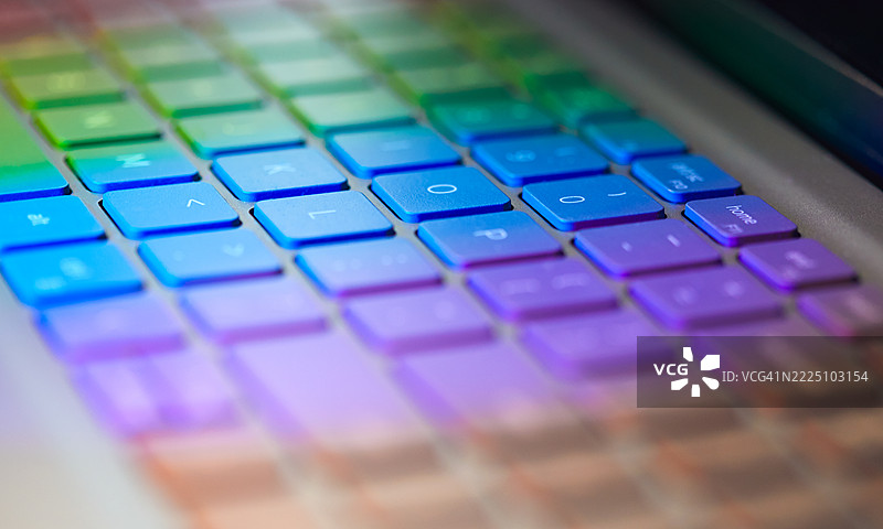 计算机键盘的特写镜头图片素材