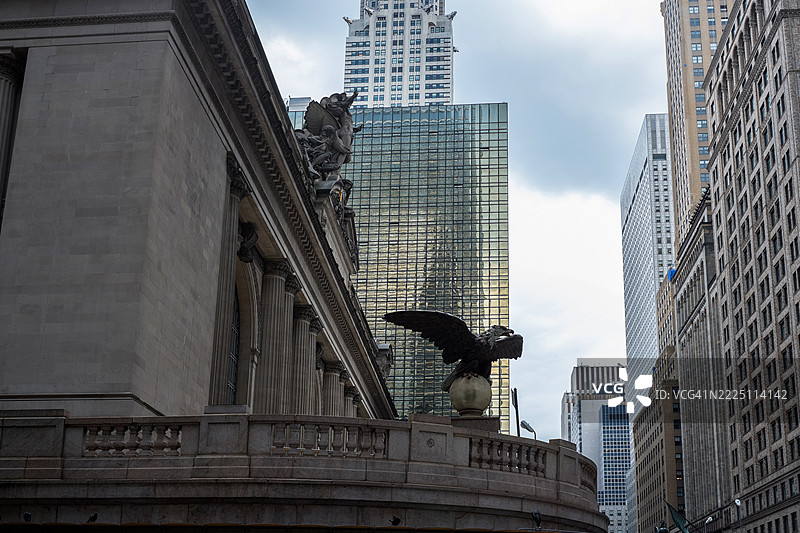 曼哈顿的摩天大楼图片素材