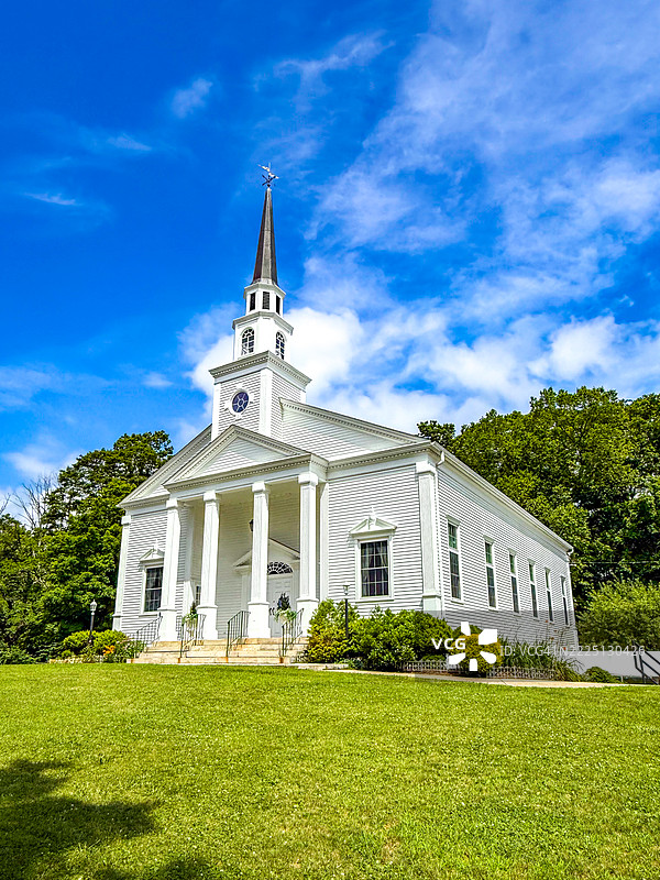 坎特伯雷第一公理教会，成立于1711年，坎特伯雷图片素材