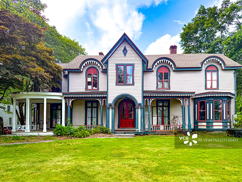 汤普森山的霍雷肖·霍尔布鲁克博士故居图片素材