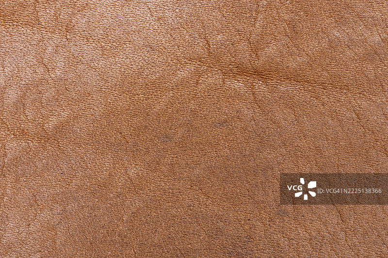 高分辨率的棕色皮革背景纹理全景拍摄图片素材
