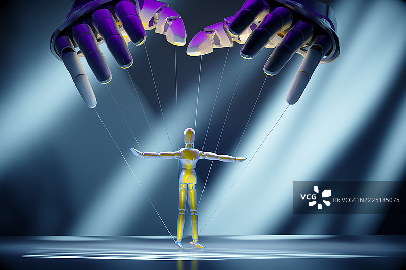 操控机器人手臂图片素材