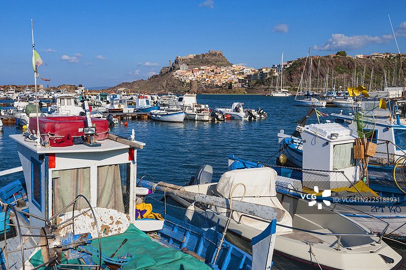 卡斯特尔萨尔多港，撒丁岛图片素材