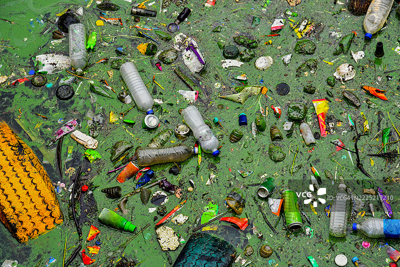 旅游景点的水污染图片素材