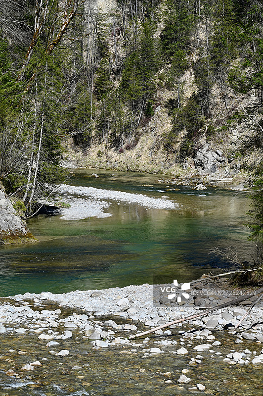 德国巴伐利亚州巴德拜尔索恩的湖泊风景图片素材