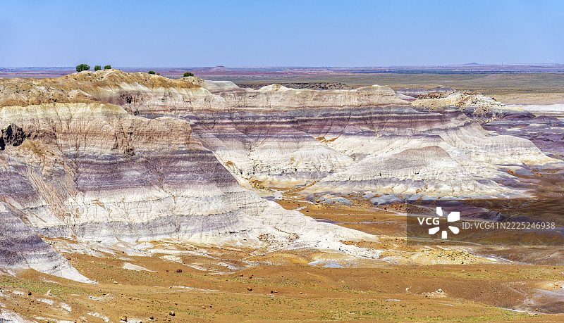 蓝色峡谷，化石森林国家公园，美国亚利桑那州图片素材