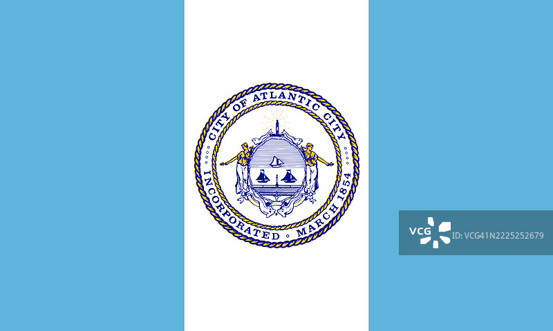 美国新泽西州大西洋城的旗帜图片素材