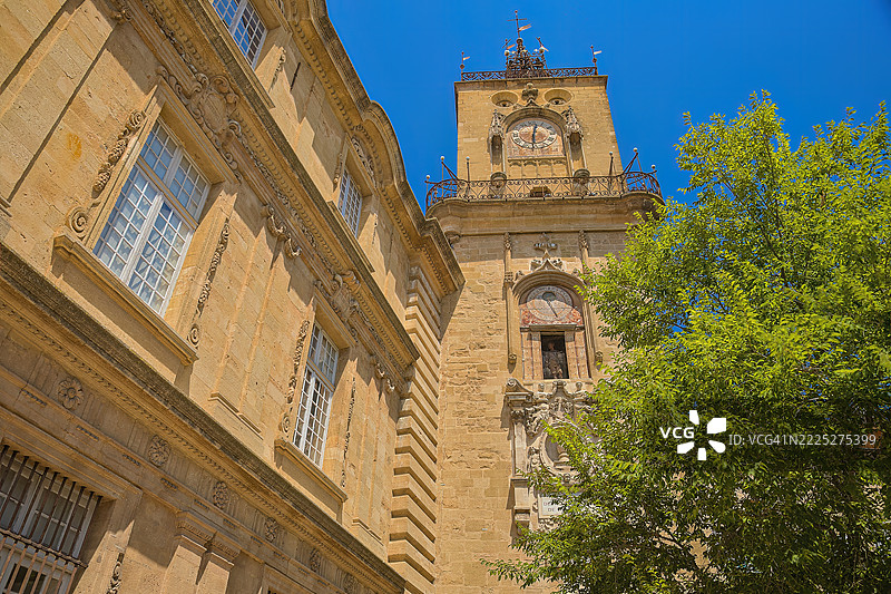 艾克斯-普罗旺斯市政厅，普罗旺斯，法国图片素材