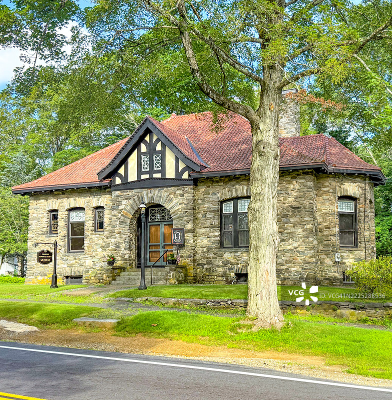 汤普森镇公园内的博物馆/图书馆/历史协会图片素材