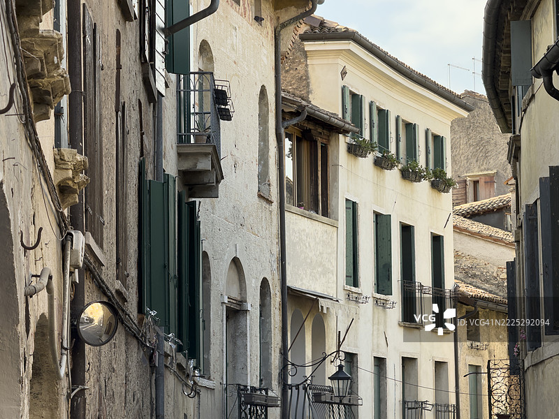 阿索洛历史中心的建筑景观图片素材