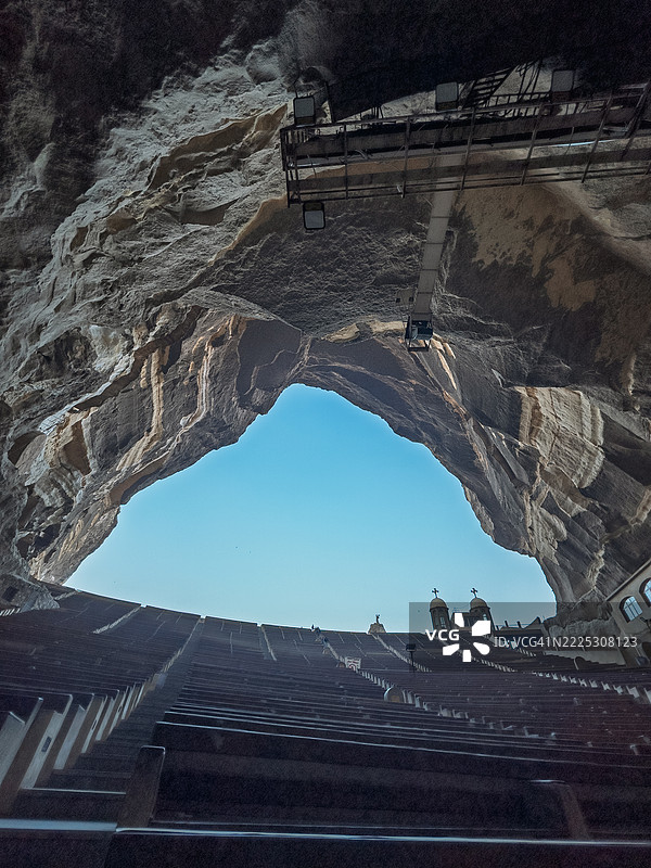 开罗，埃及的洞穴教堂手机照片图片素材