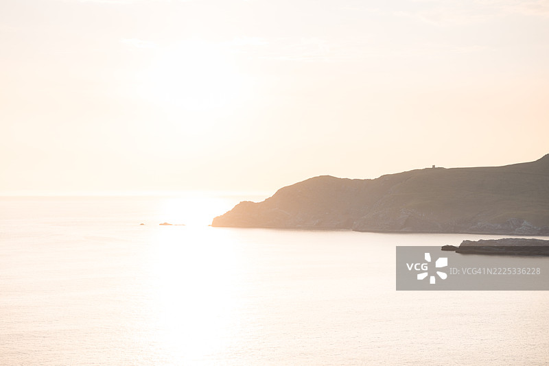爱尔兰，海岸，日落图片素材