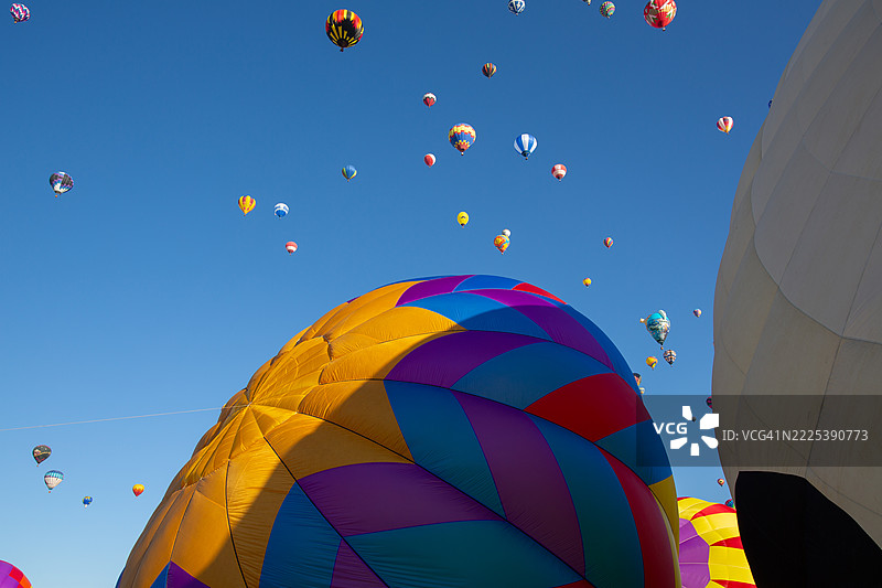 阿尔伯克基国际热气球节图片素材