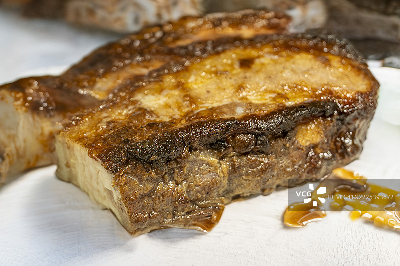 美食诱惑：重庆餐厅监督的猪肉腩叉烧图片素材