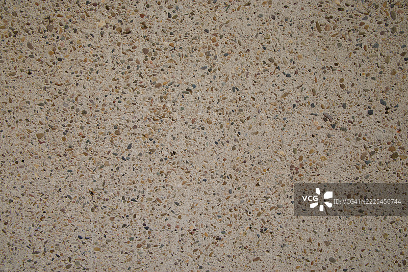 暴露骨料卵石饰面混凝土墙（也称为卵石混凝土）图片素材